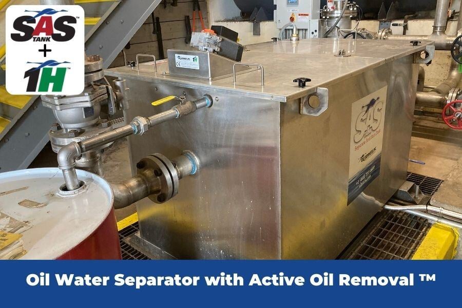 Oil Water Separator with Active Oil Removal